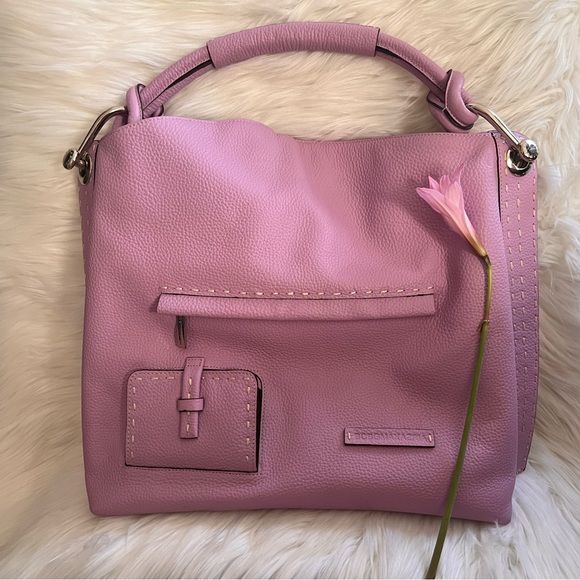 NWOT RARE BCBGMaxAzria🪻Luxurious Lilac Genuine Leather Hobo/Purse/Bag 💜 - Picture 6 of 16
